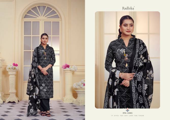 All Black By Radhika Azara Jam Cotton Dress Material Wholesale Price In Surat
